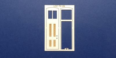 LCC 72-26 O gauge single square door with transom type 1